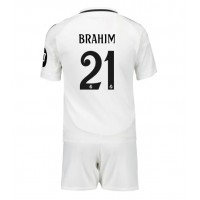 Real Madrid Brahim Diaz #21 Hemmatröja Barn 2024-25 Kortärmad (+ Korta byxor)